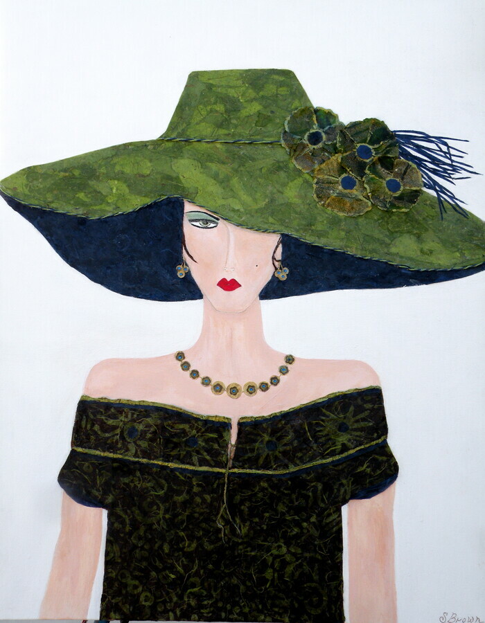 Susie Brown - My Works - Lady in the Green Hat